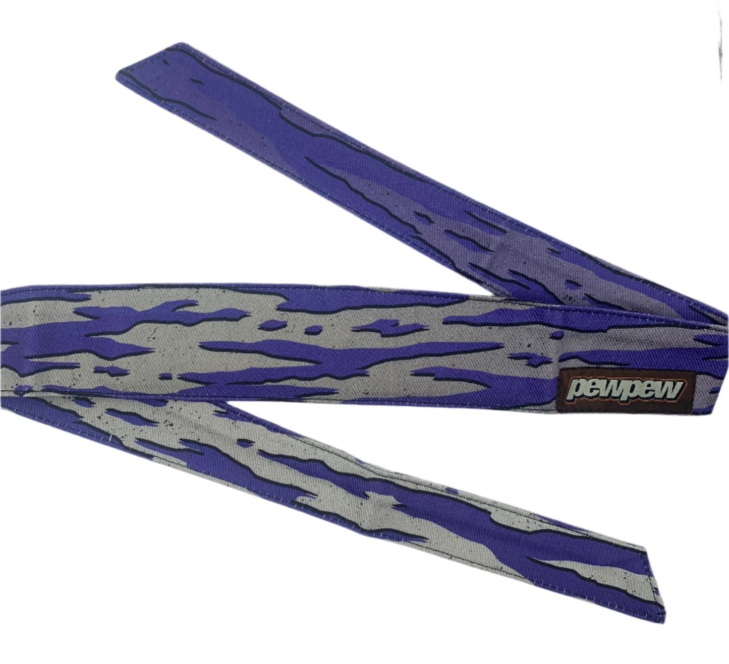 HORIZONTAL T.S. FADED GRAY PURPLE SPLASH HEADBAND
