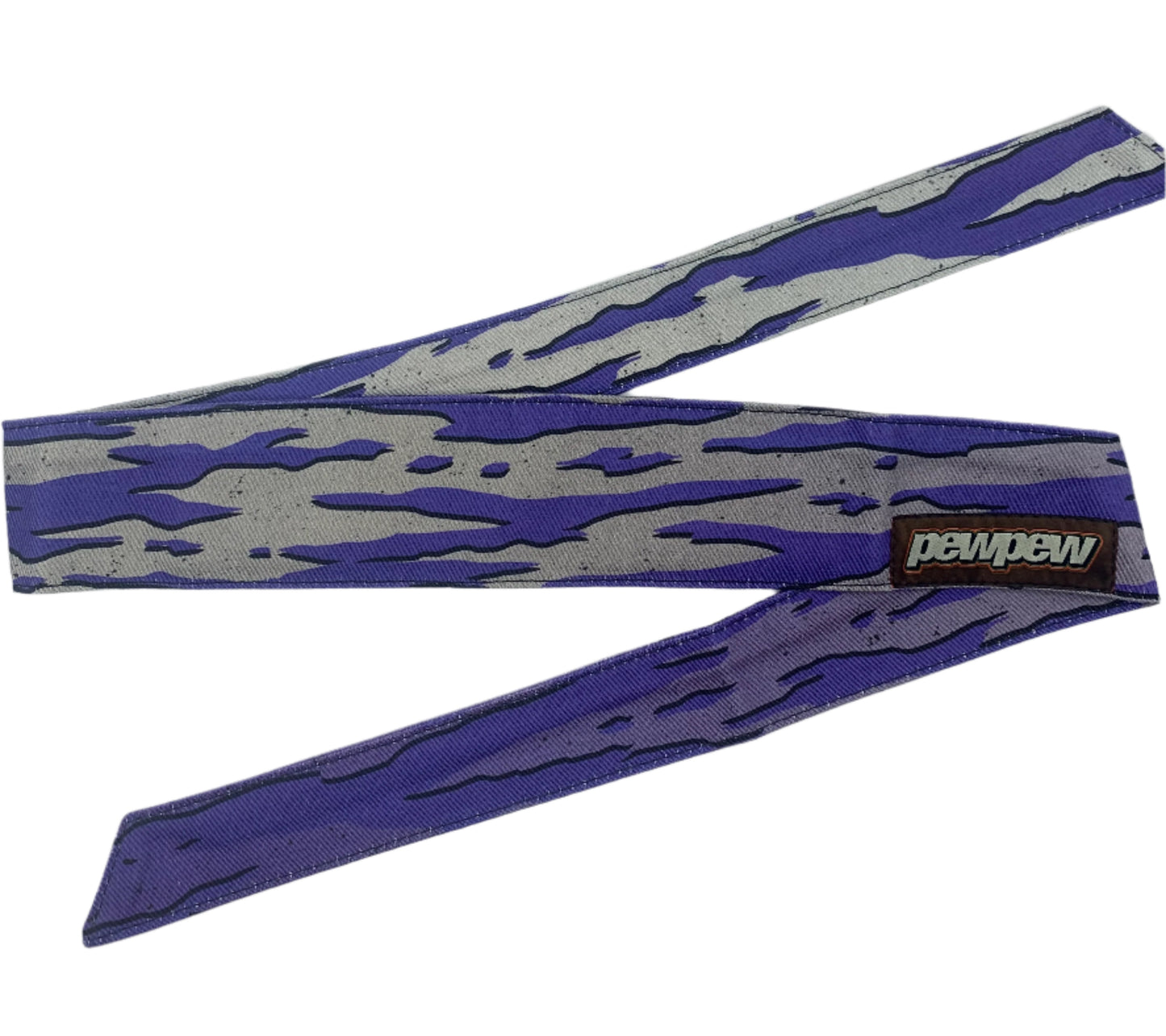 HORIZONTAL T.S. FADED GRAY PURPLE SPLASH HEADBAND
