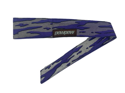 HORIZONTAL T.S. FADED GRAY PURPLE SPLASH HEADBAND