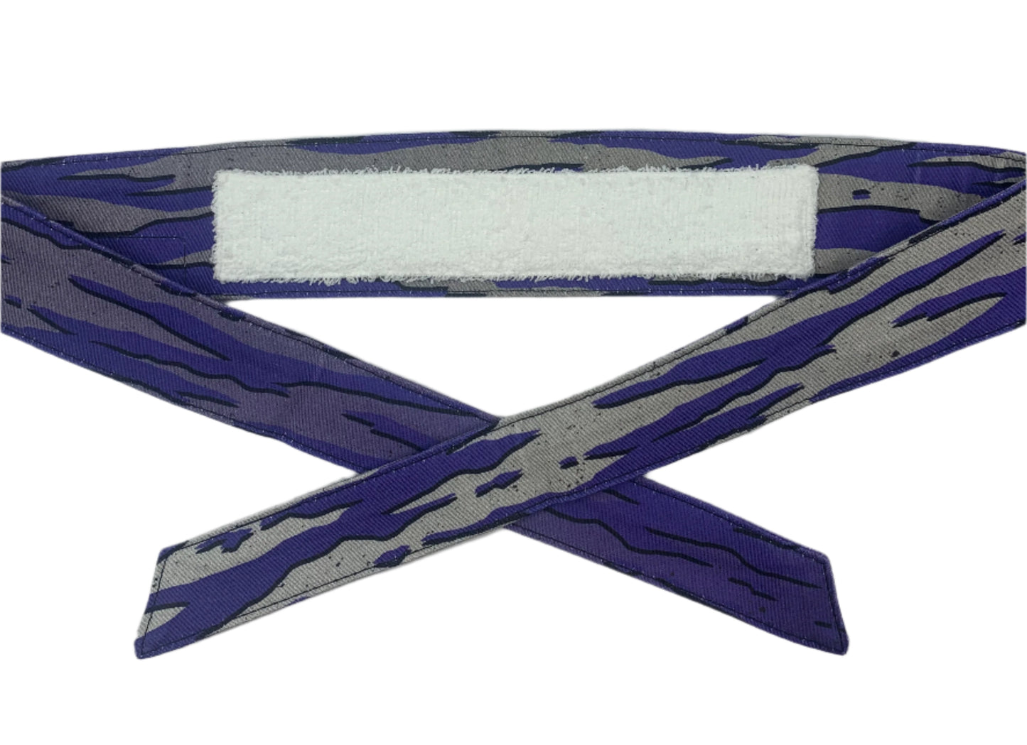 HORIZONTAL T.S. FADED GRAY PURPLE SPLASH HEADBAND