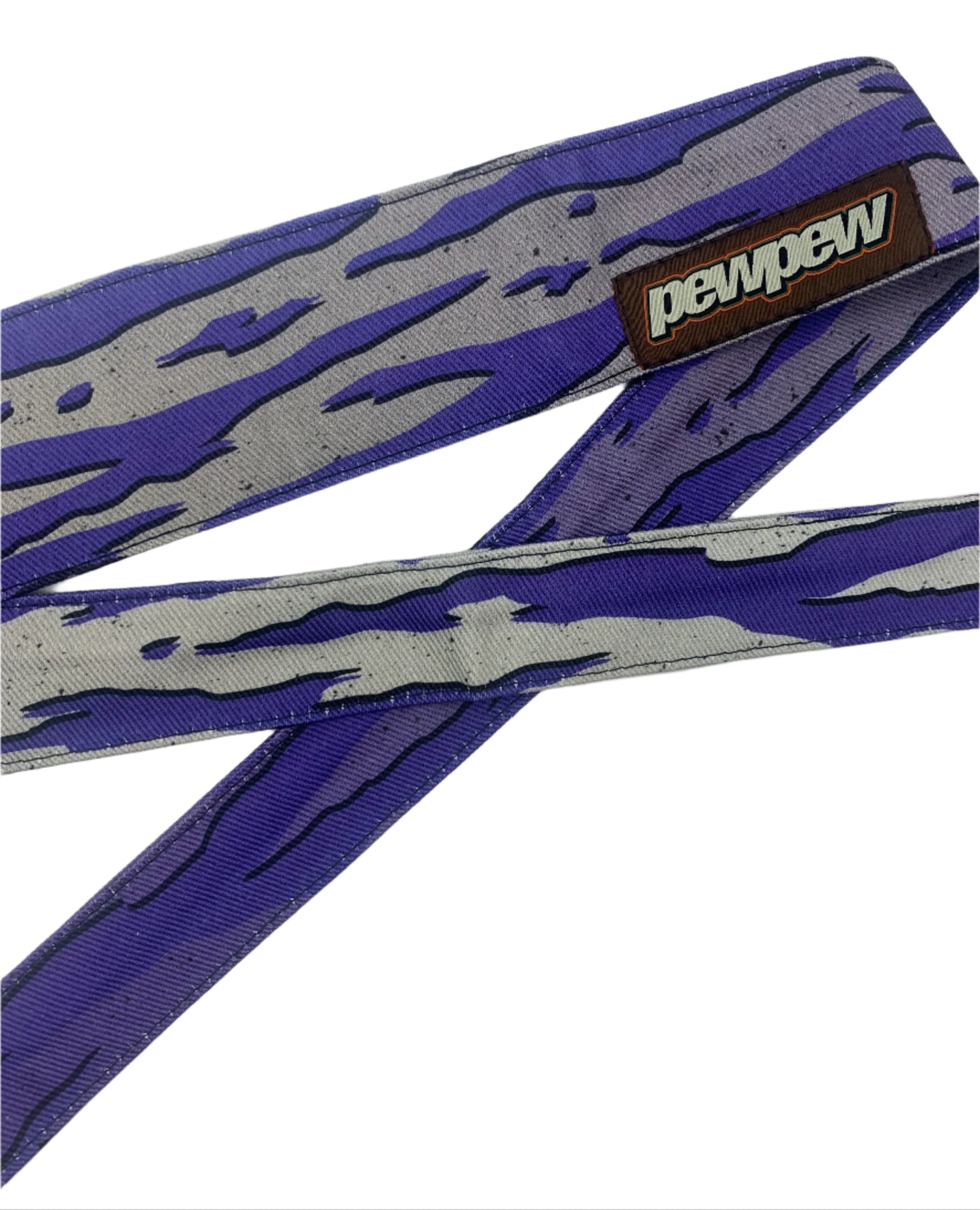 HORIZONTAL T.S. FADED GRAY PURPLE SPLASH HEADBAND